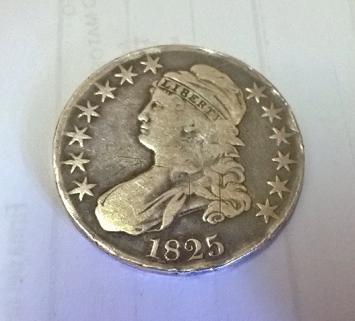 Foto 1 Moneta non identificata: año 1825 USA de plata